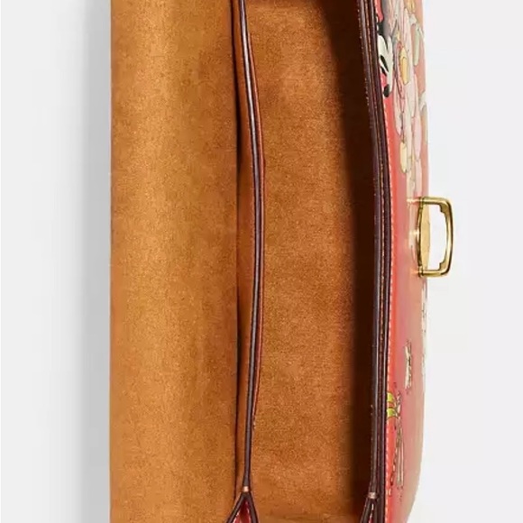 DISNEY X COACH Studio Shoulder Bag With Mickey Mouse And Flowers - Picture 3 of 5